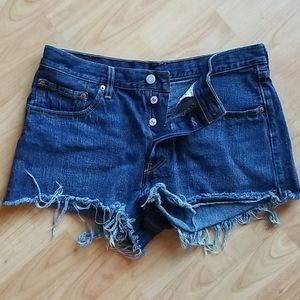 Levi's 501 button fly jeans shorts